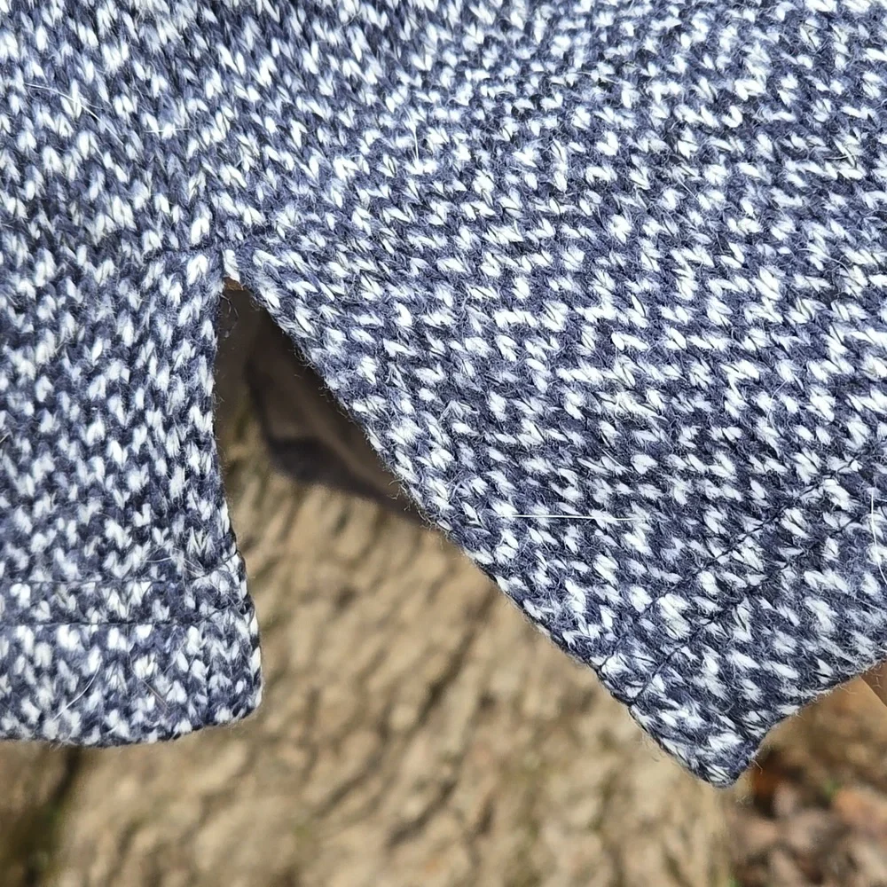 COLUMBIA. Ladies Heathered Blue Cowl Neck Pullover Sweater. Size S. Like New! - Picture 6 of 9